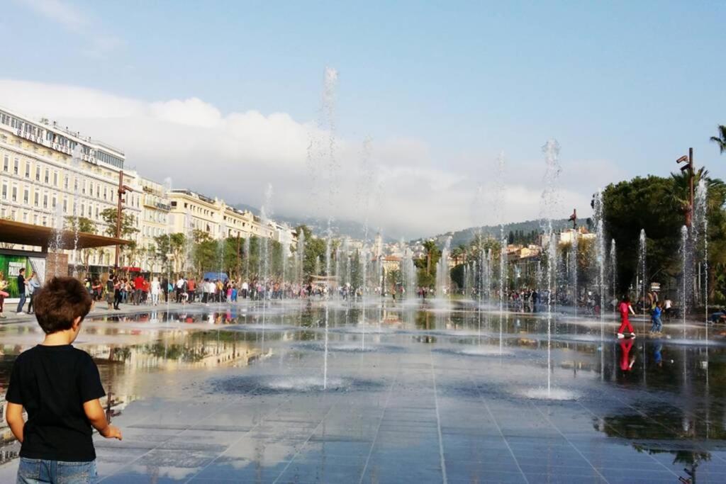Spacious 3 Bedroom Flat Nice Center - Magnificent View-Parking מראה חיצוני תמונה
