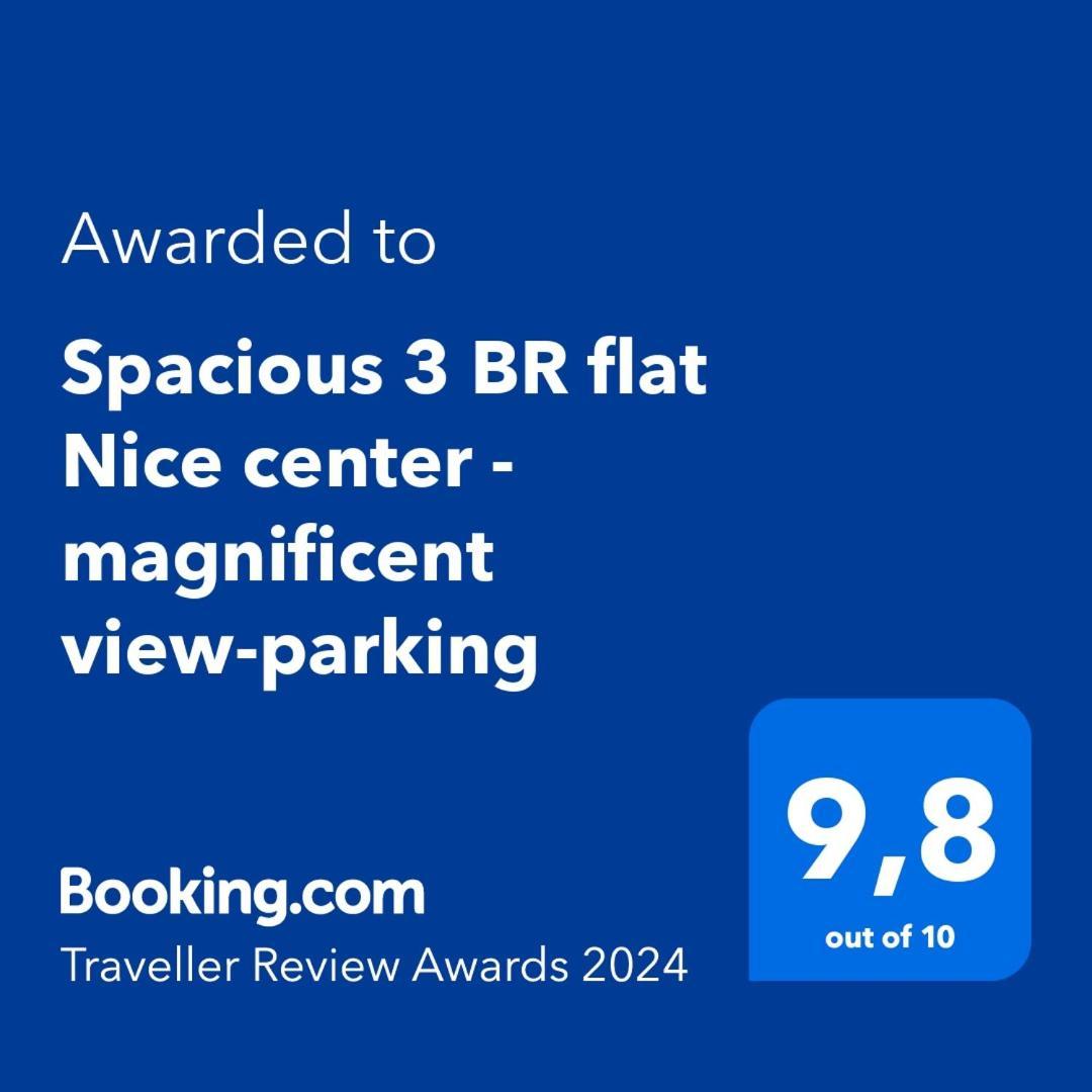 Spacious 3 Bedroom Flat Nice Center - Magnificent View-Parking מראה חיצוני תמונה